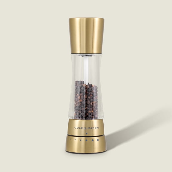 Cole & Mason Derwent Matt Gold Pepper Mill 7.5"