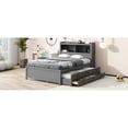 thumbnail image 7 of Modern Full Bed With Trundle, Drawer Storage Options Upgrade Enhancement, Ports And Headboard Storage, Gray Size Options, Chargers Compartments,, 7 of 7