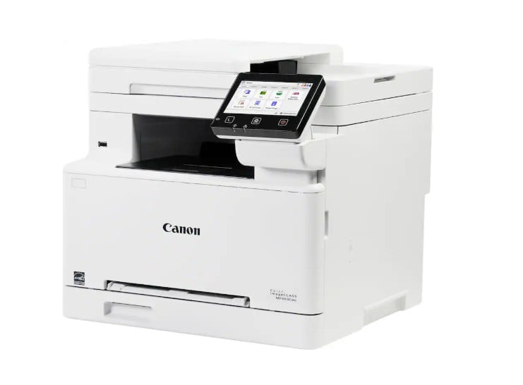 Restored Canon - imageCLASS MF663Cdw Wireless Duplex Color Laser All-In-One Printer with 50-Sheet ADF - White (Refurbished)
