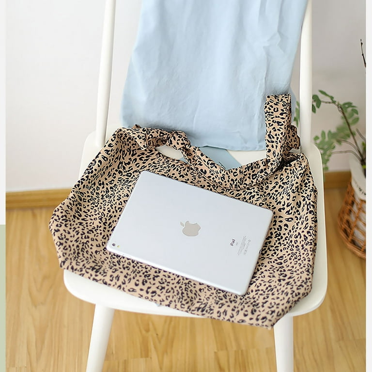 Hawee Women's Leopard Print Large Capacity Shoulder Bag Hobo Crossbody Handbag Casual Tote Bag, Brown