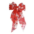 thumbnail image 4 of Unique Bargains 1 Pc Bow Flower Ribbon Hair Clips Red, 4 of 5