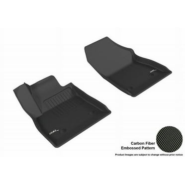3D MAXpider 2016-2019 Fits Chevrolet Cruze Kagu 1st Row Black Carbon Fiber Embossed Pattern Floor Mat L1CH07611509