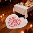 thumbnail image 3 of Moocorvic Heart Shaped Valentines Day Rug Non Slip Bath Mat for Bedroom Bathroom 24Inch, 3 of 6