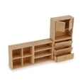 thumbnail image 2 of Dollhouse Miniature Furniture Set 4PCS Wooden Cabinet Cupboard 1:12 Dollhouse Various Styles Decoration DIY Freely Combinable Furniture Kit Kitchen Bedroom Living Room Display Ornaments (Wood), 2 of 6