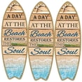thumbnail image 2 of Decoración marina SurfSlice 3Pzas 16x45cm Madera Tabla de Surf., 2 of 3