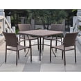 thumbnail image 3 of International Caravan Barcelona Contemporary Resin Wicker Patio Chair Set of 2, 3 of 3