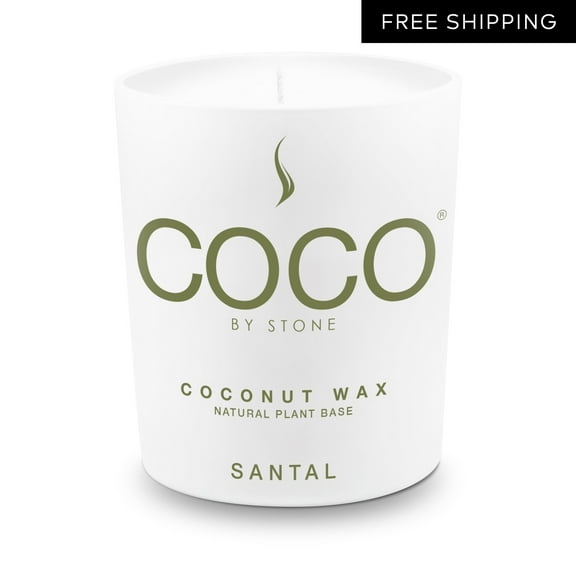 Santal Natural Coconut Apricot Wax Candle