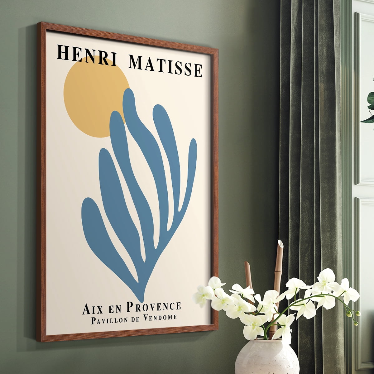 Matisse XCI Framed Print - Solid Wood