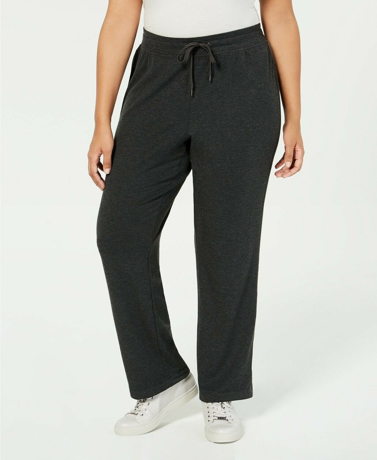Ankle Side-Snap Sweatpants Gray 