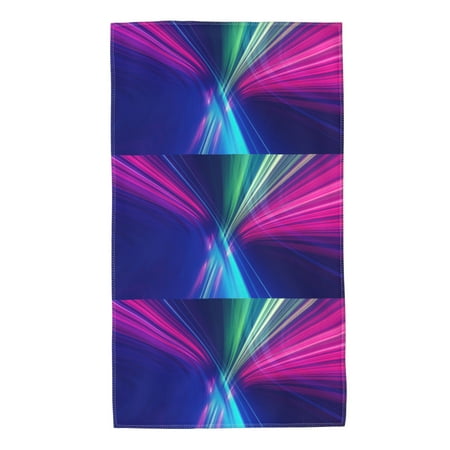 

Home Towels Light Trails Wallpaper Absorbent Hanging Hand Towel Small Bath Towel Decorative Kitchen Dish Guest Towel For Spa Gym Hote27.5x16in