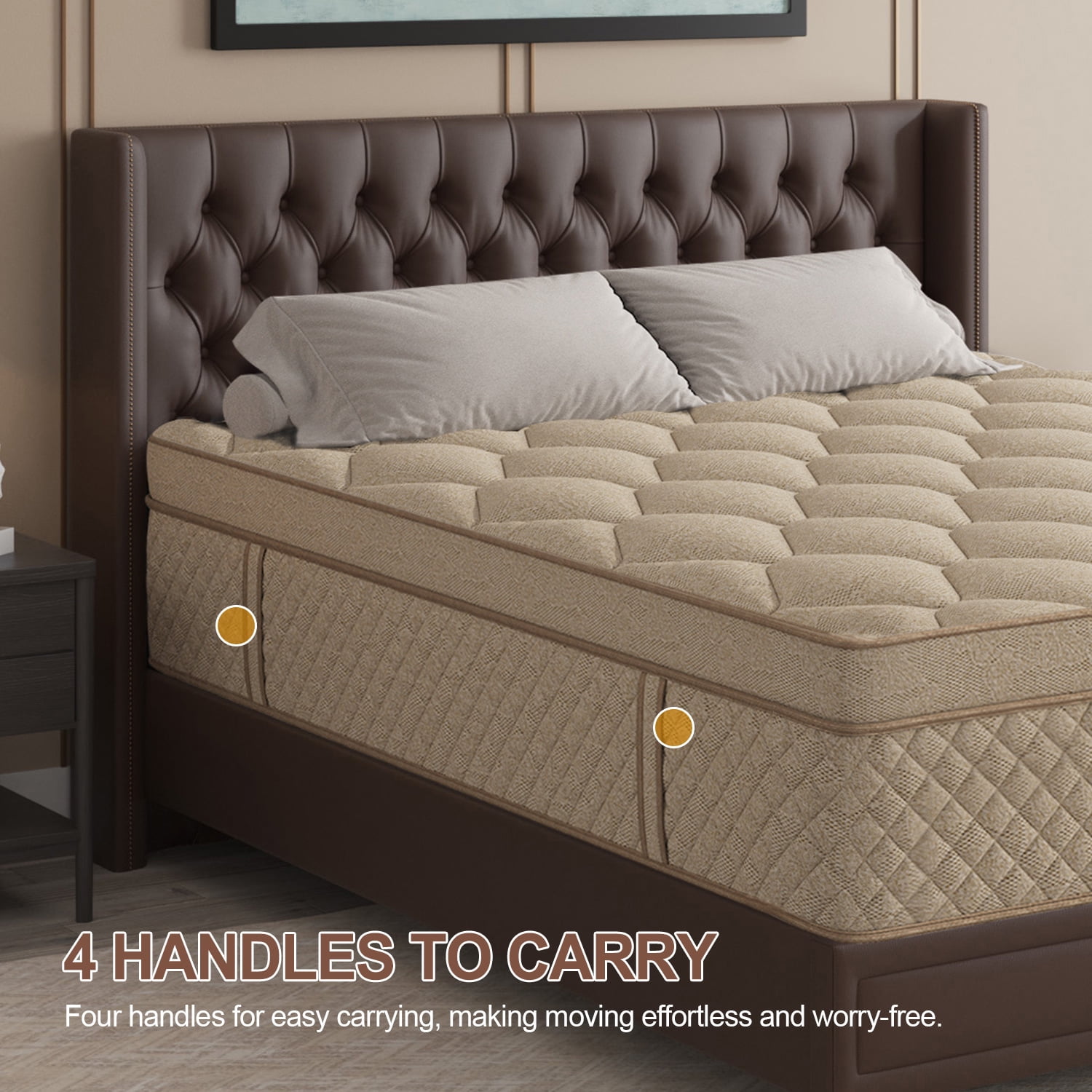 Duchessz 14inch Full Mattress in a Box Gel Memory Foam Medium Firm Euro Top Hybrid Mattress