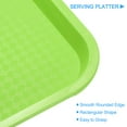 thumbnail image 3 of Bandejas de Plástico para Comida Rápida A Granel Bandejas de Servicio Rectangulares de 10 X 14 para Cafetería Restaurante Fiestas y Cocina (Verde), 3 of 6