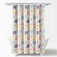 thumbnail image 6 of Hygge Elephant Shower Curtain Navy/Multi 72x72, 6 of 9