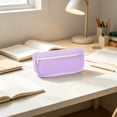 thumbnail image 4 of Double Layer Large Capacity Pencil Case Oxford Cloth Stationery Bag 2 Compartment Pouch for Campus Office College, 4 of 6
