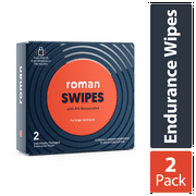 Roman Swipes: 4% Male Desensitizing Benzocaine Wipes, 2 Pack