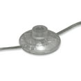 thumbnail image 4 of Evelyn&Zoe Mid-Century Farmhouse Brushed Nickel Arc Floor Lamp with Clear Glass Shade, 4 of 8