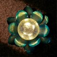 thumbnail image 1 of Solar Lotus Flower Lamp Glass Crack Garden Landscape Lighting Lawn Plug Lamp - Blue Black, 1 of 5