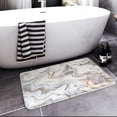 thumbnail image 3 of Bath Mats for Bathroom, Bathroom Mats Rugs No Silp,Platinum Marble Washable Cover Floor Rug Carpets Floor Mat Bathroom Decorations 16x24 Inches for Kitchen Bedroom Indoor, 3 of 5