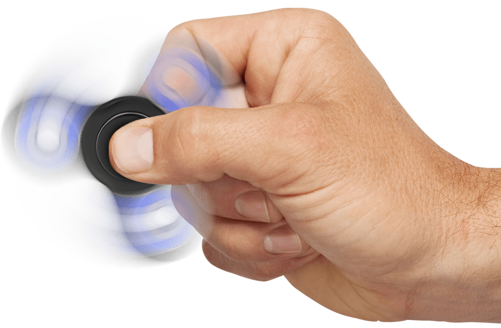 Fidget Hand Spinner Spinmax Blanc jusqu'à 3 mn de rotation - Jeu d