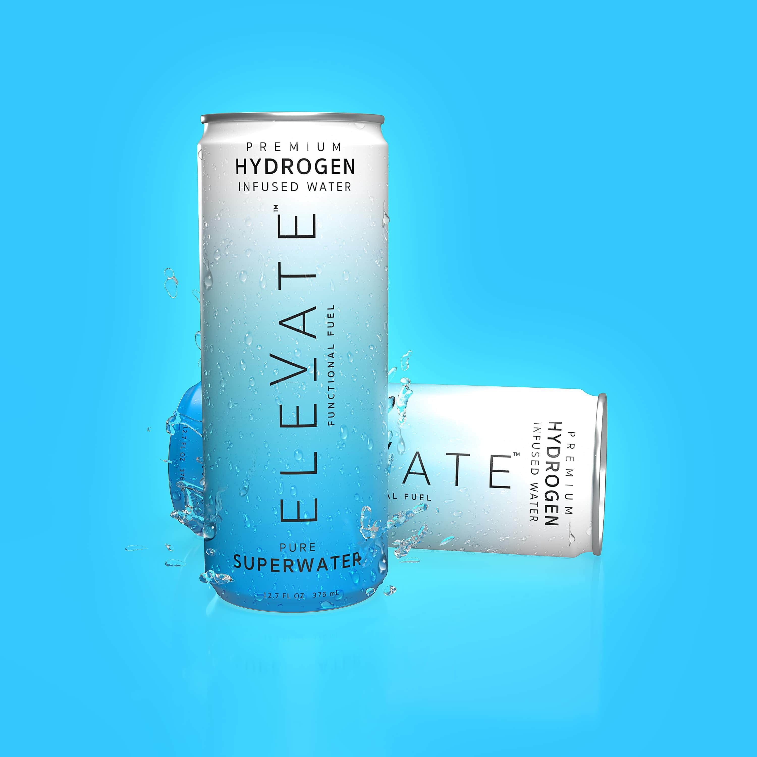 ELEVATE SuperWater – Hydrogen-Infused Antioxidant Water for Post-Workout Recovery, Hydration, Focus & Metabolic Support (24-Pack)