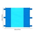 thumbnail image 4 of Xihbxyly Esterilla de Playa, Manta Impermeable de Dos Colores, Tela de Nailon de Secado Rápido, Diseño Ligero y Portátil, Ideal para Picnics o Actividades Al Aire Libre, Capacidad para Hasta 3 Adulto, 4 of 7