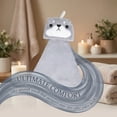 thumbnail image 3 of Unique Bargains Animal Hanging Soft Absorbent Hand Towel Grey Shiba Inu 15" x 8", 3 of 6