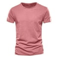 thumbnail image 4 of BADHUB Men's 3Pcs Cotton T Shirts Causal Short Sleeve Crew Neck Slim Fit Tee Shirt Lightweight Breathable Basic Tops Red XXL, 4 of 7