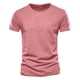 thumbnail image 3 of Camiseta de Color Sólido para Hombres, Cuello Redondo de Manga Corta de Verano para Gimnasio Y Desgaste Casual, Camiseta Atlética Transpirable Ligera, 3 of 6