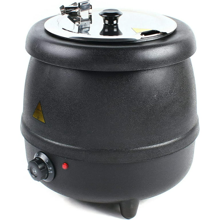 Commercial Stainless Steel Electric Soup Kettle Wet Heat Buffet Restaurant  10L