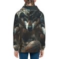 thumbnail image 6 of Picia Wolf With Basketball for Boys Fashion Full-zip Hoodies & Sweatshirts with Kangaroo Pocket,Zip-up Hooded Sweatshirt for Kid, Moisture Wicking & Breathable-Small, 6 of 6