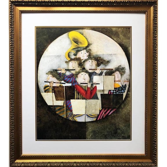 Graciela Rodo Boulanger "OPUS II" Newly Custom Framed Litho ART lithograph Generic