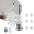 thumbnail image 2 of Liquidation! Robinet Extensible Universel avec Filtre, Tuyau d'Arrosage pour Robinet, Purificateur d'Eau pour Robinet d'Évier, Filtre d'Eau pour Robinet de Cuisine, Pulvérisateur, Taille Unique Blanc, 2 of 9