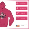 thumbnail image 6 of This Is Mustang Country Sweatshirt Legendary Performance Pink Muscle Car Shelby Mach 1 Boss GT Licensed Hoodie, 6 of 7