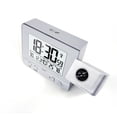 thumbnail image 2 of Projection Réveil LED Numérique Smart Calendrier Humidité Température Rétroéclairage à la Maison pour les Enfants Adultes Argent, 2 of 10