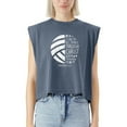 thumbnail image 2 of EcoLoom Volleyball I Can Do Things Bible Verse God Jesus Cap Sleeve Muscle Crop Shirt Women Sleeveless Baby Tee, 2 of 5