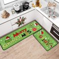 thumbnail image 2 of Believe Merry Grinchmas Christmas Kitchen Mat Decor, Christmas Kitchen Rugs Sets of 2, Christmas Floor Mat, Christmas Rugs Indoor Kitchen Christmas Decorations, Green, 2 of 6