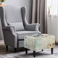 thumbnail image 2 of Xoenoiee Butterfly Daisy Print Ottoman Covers Slipcover Rectangle Jacquard Fabric Footstool Protector Covers Storage Stool Ottoman Covers Stretch with Elastic Bottom, S, 2 of 7