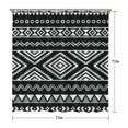thumbnail image 5 of Rustic Boho Shower Curtain 72x72 Inches Bathroom Curtain Quick-Drying Polyester with Plastic Hooks Vintage Tribal Decor, 5 of 5