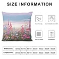 thumbnail image 5 of Creowell Flowers Sky Clouds Pillow Covers Short Plush Spring Printed Indoor Outdoor 1PC 12x12in, 5 of 5