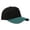 Blackish Green, variant on Unisex Two Tone Cotton Patchwork Hat,Suede Brim Flat Bill Trucker Baseball Cap, Adjustable Crown Cap,Blank Plain Crown Patchwork Hat for Running Hiking Fishing Travel Streetwear Skate Sky Blue