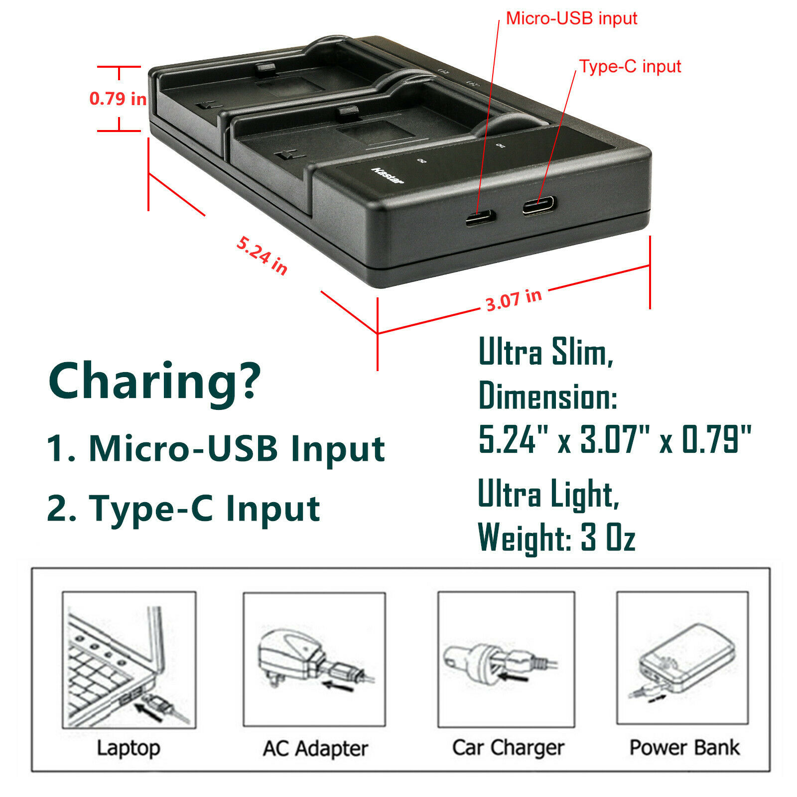 Kastar LTD2 USB Battery Charger Compatible with Hitachi DZ-GX3200, DZ-GX3300,  DZ-GX5300, DZ-GX5000A, DZ-GX5020, DZ-HS300, DZ-HS300A, DZ-HS300E, DZ-HS301E,  DZ-HS301SW, DZ-HS303, DZ-HS303A - Walmart.com