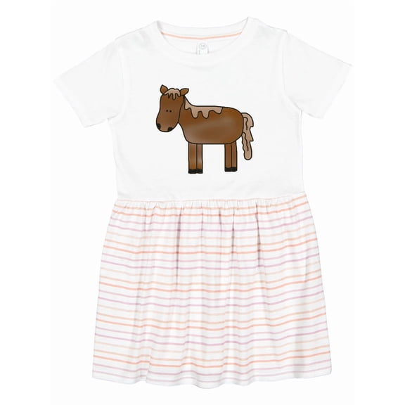 Inktastic Horse Girls Toddler Dress