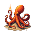 thumbnail image 3 of cartoon Octopus Theme Stickers, Waterproof Octopus Theme Sticker for Water Bottle Laptop Phone Cases Planner Skateboard Luggage Helmet Party Favor Decor, Ideal for Adults Teens Teacher Rewards, 3 of 9