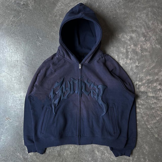 Sudadera con capucha con estampado de letras de hip hop y espuma para hombre, ropa Harajuku, sudadera informal de manga larga de gran tamaño Y2k