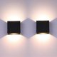 thumbnail image 1 of 2 Pack LED Wall Lights Indoor Up and Down Wall Lights Black 6W Aluminum, 1 of 5
