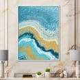 thumbnail image 2 of Designart 'Abstract Composition In Blue and Yellow VI' Modern Framed Canvas Wall Art Print, 2 of 5