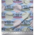 thumbnail image 1 of Soimoi Poly Crepe Fabric Architecture,Dianosaur & Soldier Kids Print Fabric by Yard 52 Inch Wide, 1 of 3
