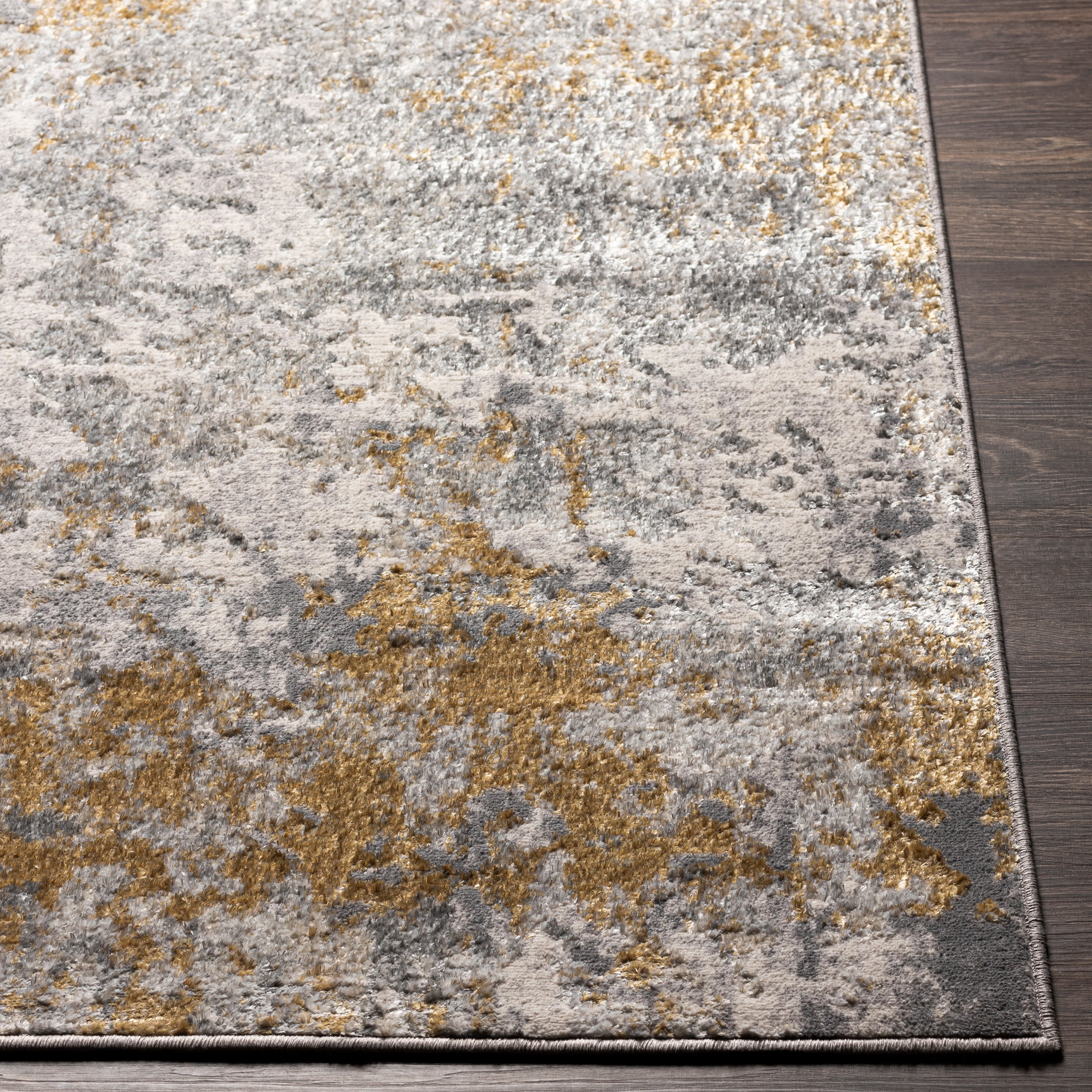 Firenze Grey/Beige 9' x 12' Modern Rectangle Area Rug