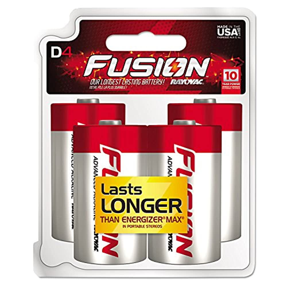 Rayovac 813 4tfus Fusion Long Lasting Alkaline Batteries D 4 Pk Walmart Com Walmart Com