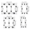 thumbnail image 2 of Yayeee Rocker Switch Wall Plate 3-Gang 6.5"x4.6" Home Decorative Outlet Cover, Black Cartoon Cat Paw, 2 of 6